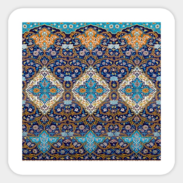 Persian Asian Architecture pattern Arabian Sticker by CONCEPTDVS